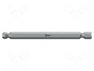 Screwdriver bit; hex key,spherical; HEX 5/32"; Overall len: 89mm WERA