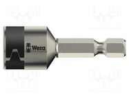 Screwdriver bit; 6-angles socket; Socket: HEX 3/8" WERA