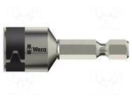 Screwdriver bit; 6-angles socket; 1/4"; HEX 13mm WERA