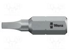 Screwdriver bit; square; #1; Overall len: 25mm WERA