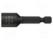 Screwdriver bit; 6-angles socket; 1/4"; HEX 6mm; magnetic WERA