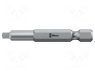 Screwdriver bit; square; RB3; Overall len: 50mm; BiTorsion WERA