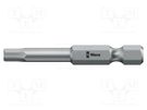Screwdriver bit; Hex Plus key,hex key with protection; HEX 6mm WERA