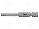 Screwdriver bit; Hex Plus key,hex key with protection; HEX 4mm WERA