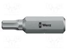 Screwdriver bit; Hex Plus key; HEX 4mm; Overall len: 30mm WERA