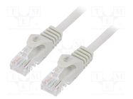 Patch cord; U/UTP; 6; stranded; CCA; PVC; grey; 0.5m; 26AWG GEMBIRD