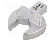 Wrench tip; torque,spanner; 18mm; Mounting: 9x12; open end insert WERA