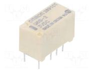 Relay: electromagnetic; DPDT; Ucoil: 3VDC; Icontacts max: 2A; G6S OMRON Electronic Components