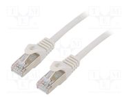 Patch cord; F/UTP; 6; stranded; CCA; PVC; grey; 1.5m; RJ45 plug GEMBIRD