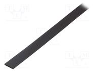 Heat shrink sleeve; 9.5mm; black; Diam.after shrinking: 4.8mm HELLERMANNTYTON