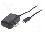 Power supply: switched-mode; mains,plug; 5VDC; 1A; 5W; 74%; 0÷60°C XP POWER