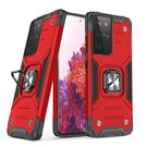 Wozinsky Ring Armor tough hybrid case cover + magnetic holder for Samsung Galaxy S22 Ultra red, Wozinsky
