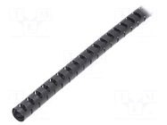 Spiral wrapping; 25mm; polyamide; black; Helawrap HWPAV0; UL94V-0 HELLERMANNTYTON