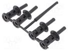 Rivets set; black; 4pcs; LMC25,MC35/37 TRELLEBORG