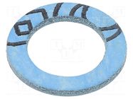 Gasket; chloroprene; Thk: 1.5mm; Øint: 11.5mm; Øout: 20mm; M12 HELLERMANNTYTON