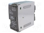 Power supply: switched-mode; for DIN rail; 240W; 24VDC; 10A; OUT: 1 IDEC