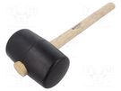 Hammer; 380mm; 1.22kg; 90mm; round; rubber; wood; Shore hardness: 90 STAHLWILLE