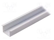 Profiles for LED modules; white; L: 2m; VARIO30-07; aluminium TOPMET