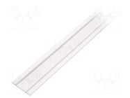 Cover; white; 2m; aluminium; for profiles; WALLE12 TOPMET