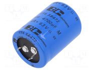 Capacitor: electrolytic; SNAP-IN; 4.7mF; 63VDC; Ø30x40mm; ±20% VISHAY