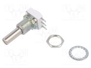 Potentiometer: shaft; single turn; 500Ω; 1W; ±10%; 6mm; linear VISHAY