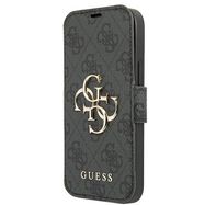 Guess GUBKP13L4GMGGR iPhone 13 Pro / 13 6.1&quot; grey/grey book 4G Big Metal Logo, Guess