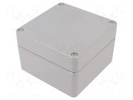 Enclosure: multipurpose; X: 140mm; Y: 140mm; Z: 90mm; ALUEIN-RJ; grey RAYCHEM RPG