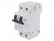 Circuit breaker; 230/400VAC; Inom: 1.6A; Poles: 2; Charact: D; 10kA ETI POLAM