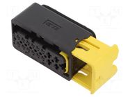 Connector: automotive; plug; female; for cable; PIN: 16; black; IP67 TE Connectivity