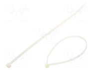 Cable tie; L: 250mm; W: 4.8mm; natural; polyamide; 220N; Ømax: 65mm BM GROUP