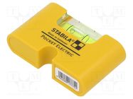 Level; for electricians; L: 67mm STABILA