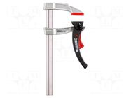 Lever clamp; with lever; Grip capac: max.120mm; D: 80mm; Kliklamp BESSEY
