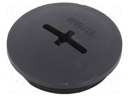Stopper; M40; 1.5; IP56; polyamide; black; Thread: metric; 8mm BM GROUP