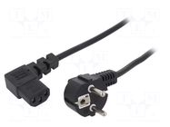 Cable; 3x0.75mm2; PVC; 3m; black; 10A; 250V ESPE