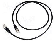 Test lead; BNC socket,both sides; Len: 1m; black GW INSTEK