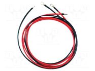 Test lead; 10A; ring terminal x2,free end x2; 1.2m GW INSTEK