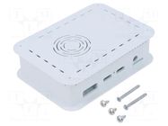 Enclosure: for computer; Google Coral dev board; white; X: 73.7mm TEKO