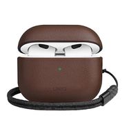 UNIQ etui Terra AirPods 3 gen. Genuine Leather brązowy/brown, UNIQ