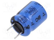 Capacitor: electrolytic; THT; 100uF; 50VDC; Ø10x12mm; Pitch: 5mm VISHAY