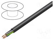 Wire; ÖLFLEX® ROBUST 200; 5G6mm2; unshielded; 450V,750V; Cu; black LAPP