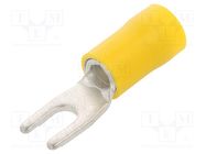 Tip: fork; M3,5; Ø: 3.7mm; 4÷6mm2; crimped; for cable; insulated BM GROUP