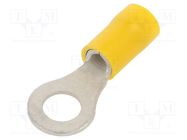 Tip: ring; M6; Ø: 6.4mm; 4÷6mm2; crimped; for cable; insulated; 130°C BM GROUP