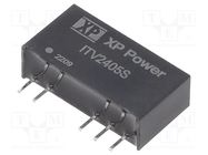 Converter: DC/DC; 1W; Uin: 24V; Uout: 5VDC; Uout2: -5VDC; Iout: 100mA XP POWER