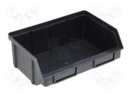 Cuvette; ESD; W: 203mm; H: 74mm; D: 140mm; polypropylene; black; <1kΩ ARTECH
