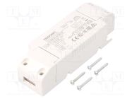 Power supply: switched-mode; LED; 18W; 24VDC; 225÷750mA; IP20; LC TRIDONIC