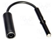 Voltage adapter; black; banana socket,M4/M6 thread; 1pcs. SONEL
