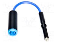 Voltage adapter; blue; banana socket,M4/M6 thread; 1pcs. SONEL