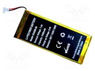 Rechargeable battery; Li-Poly; 2400mAh; 7.4V; 1pcs. SONEL