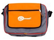 Bag; orange,grey; fabric SONEL