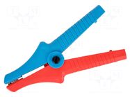 Crocodile clip; 25A; 1kV; red-blue SONEL